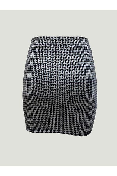 WESTMARK LONDON Γυναικεία φούστα σε καφέ μπεζ σχέδιο στη μέση JULIET