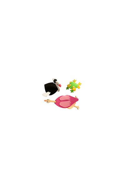 Babymax Babygreat, Foam Bath Toy Animals (duckling, swan, frog), GB-T3