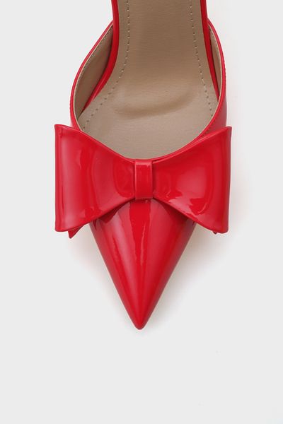 Capone Outfitters Pointed Toe Bow Ankle Strap Women's Shoes