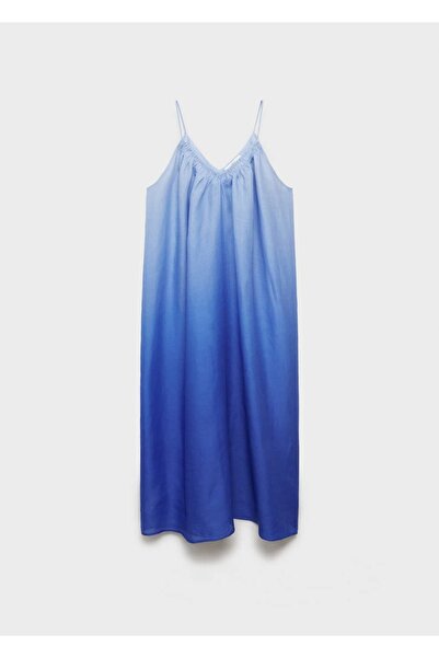 MANGO Woman Degrade görünümlü rami gecelik