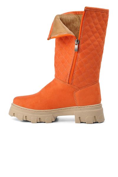 Aspor Red Pomegranate Flower Girl's Boots