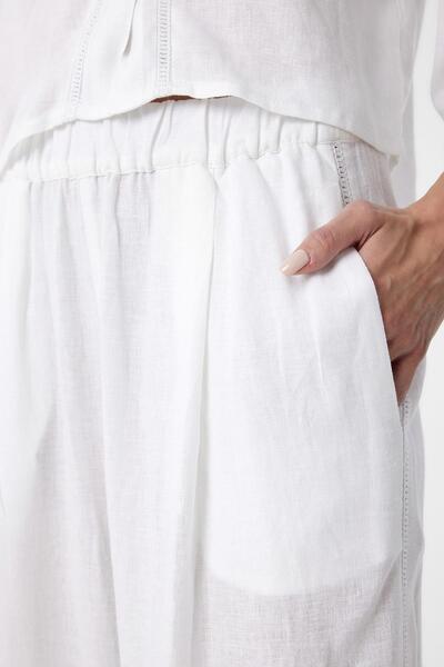 Antioch Women's Trousers with White Stripe Detail