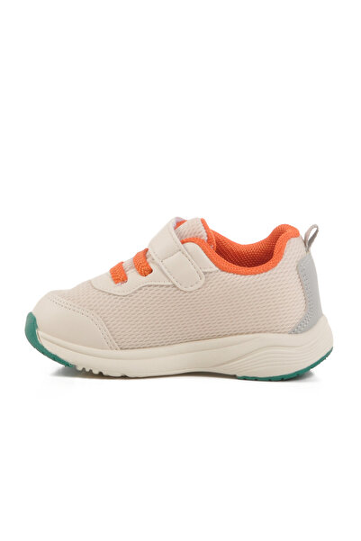 pepino Cream Velcro Mesh Lightweight Unisex Children's Sports Shoes