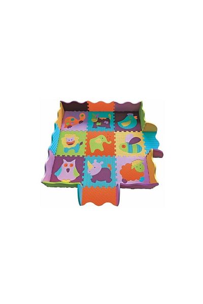 Babymax Babygreat Puzzle Mat Happy Animals II 122x122 cm