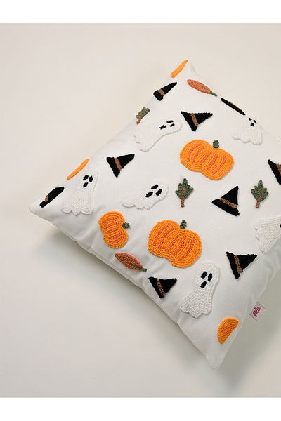 Galia Tasarım Trick or Treat - Halloween Themed Punch Throw Pillow Pillow Case