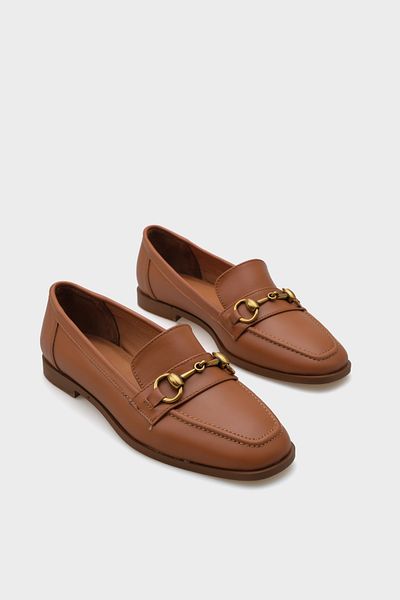 Capone Outfitters Γυναικεία Loafer Παπούτσια Carly Γνήσιο Δερμάτινο Μεταλλικό Πόρπη