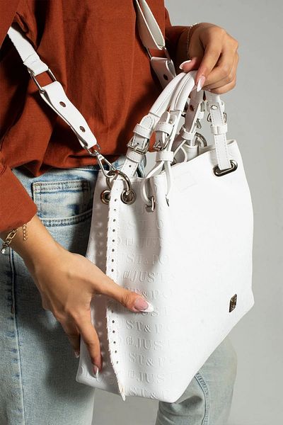 Just Polo Handmade Knitted Embroidered Women's Shoulder and Hand Bag (29X29Cm)