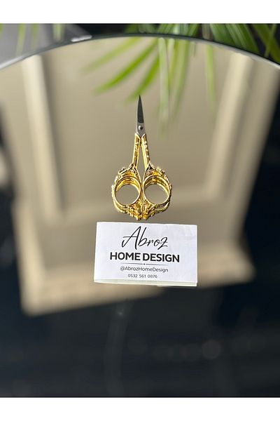 ABROZ HOME DESIGN Gold Promise Scissors