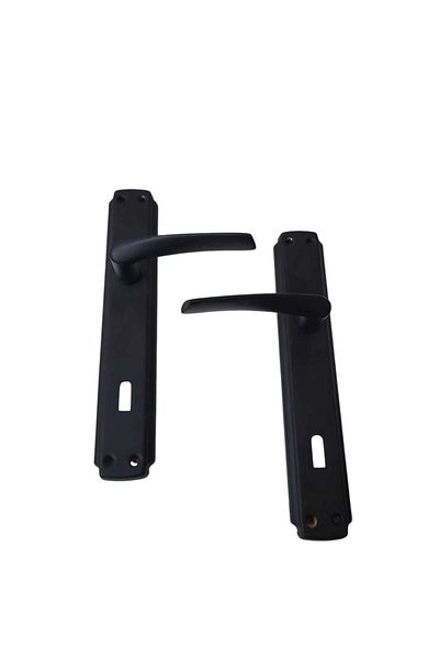 HOMDEP Mirrored Door Handle Brawo Set 3+1 Apartment Set (5 Rooms 1 Bathroom 1 Wc) Black