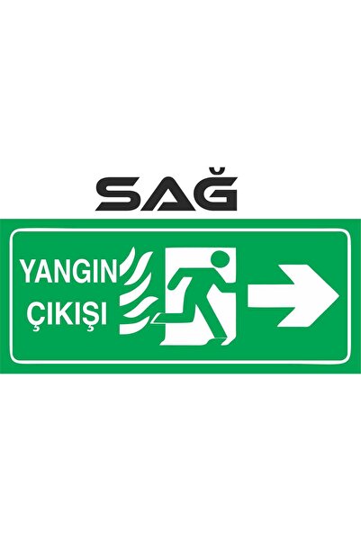 ünalgrup علامة تحذير منفذ الحريق في الاتجاه الصحيح