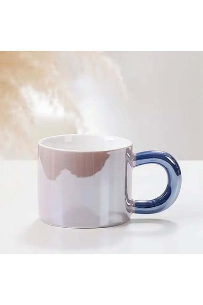 PUFO Glossy ceramic mug for tea, coffee, 250 ml, purple
