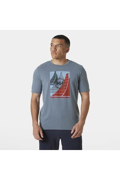 Helly Hansen ΜΠΛΟΥΖΑ HP RACE GRAPHIC HHA.34419WashedNavy