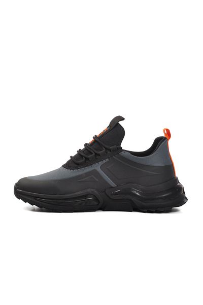 Aspor Gray Ankle Elastic Men's Sports Shoes