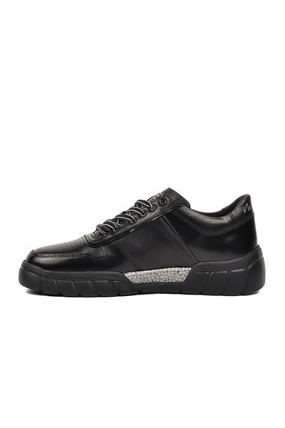 MARCOMEN Men's Black Sneakers