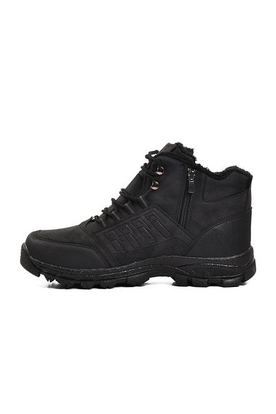 Aspor Black Large Size Men's Outdoor Shoes