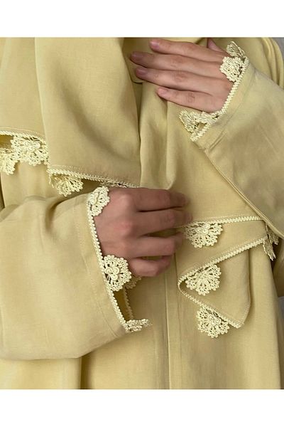 Nimet Abla Butik Hand Embroidered Prayer Robe Suit