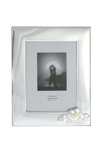 GiftExpress Gold wedding photo frame 3 hearts 33cm