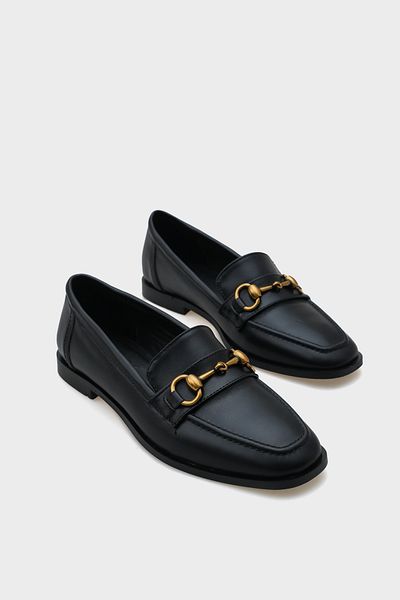 Capone Outfitters Carly Oryginalne skórzane buty damskie z metalową klamrą