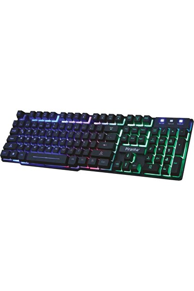 Dayss USB Kablolu 7 Renk LED Işıklı Gaming Q Klavye