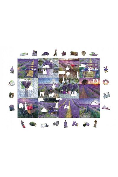 Wooden City Wooden Puzzle LAVENDER FRANCE L, Wooden City, 300 pieces