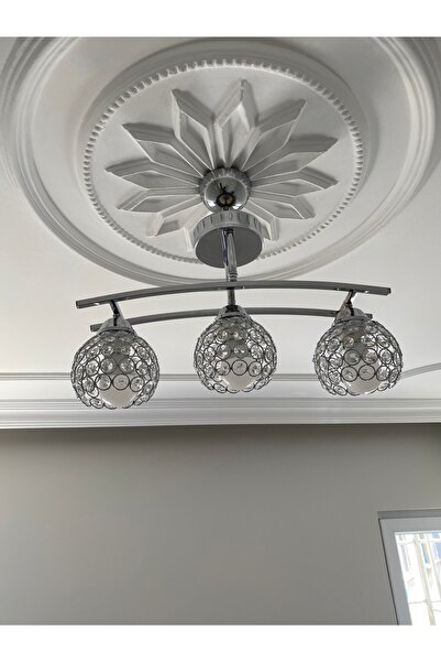 Retro CAMLI AMÜLLÜ AVİZA