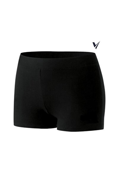 Genel Markalar Voleybol Taytı Kadın Siyah Mini Spor Günlük Voleybol Taytı