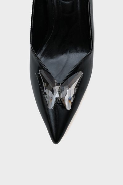 Capone Outfitters Pantofi de damă Hillary cu toc mediu și vârf ascuțit Fluture