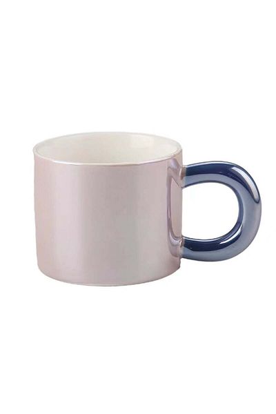 PUFO Glossy ceramic mug for tea, coffee, 250 ml, purple