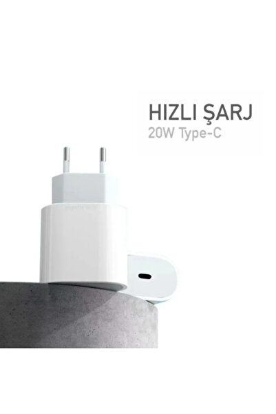 XMART 20W (WATT) İPHONE 11 / 12 / 13 / 14 SERİSİ UYUMLU HIZLI ŞARJ ALETİ ADAPTÖR + KABLO (1M)
