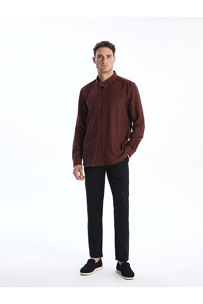 LC Waikiki Lcw Vision Slim Fit Long Sleeve Dobby Men's Shirt (S5)