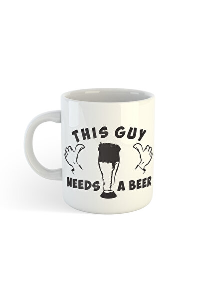 OEM Cană albă personalizată - Acest tip are nevoie de o bere, INOVATIX®. 330 ml