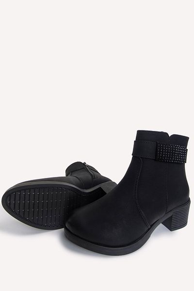 Gold Step Women's Black Heeled Boots 24K-1150S