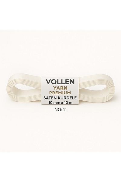 vollen yarn Νο:2 Σατέν Κορδέλα 10 mm 10 mt