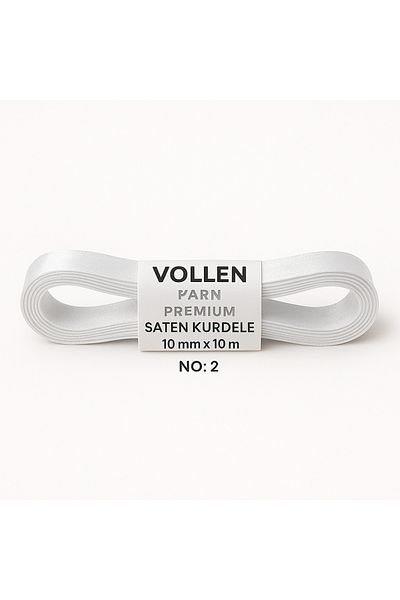 vollen yarn No:2 10 mm 10 Mt Satin Ribbon