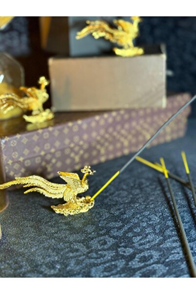 Mumla Design Anka kuşu gold tütsülük