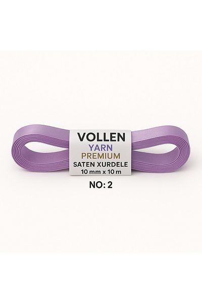 vollen yarn Νο:2 Σατέν Κορδέλα 10 mm 10 mt