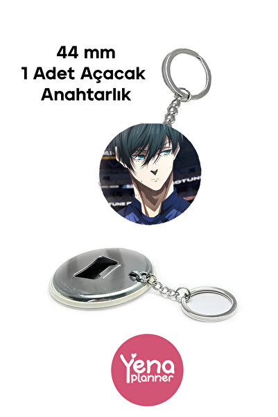 Yenaplanner حلية حقيبة القفل الأزرق / مجموعة الشارة / سلسلة مفاتيح فتاحة