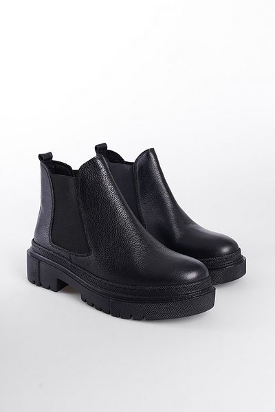 Capone Outfitters Trak Sole Side Elastic Δερμάτινες Γυναικείες Μπότες