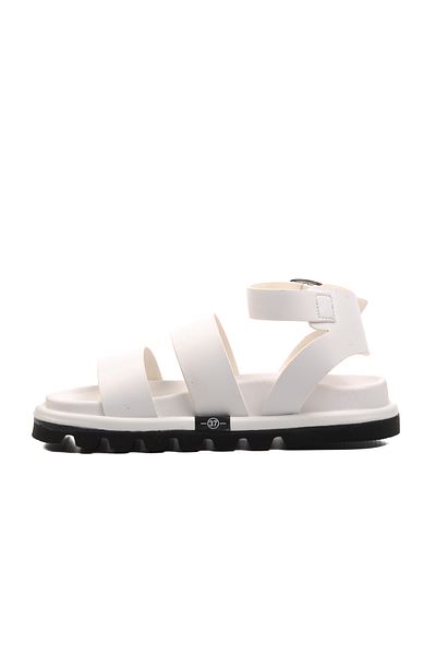 Aspor White Women's Flat Sandals
