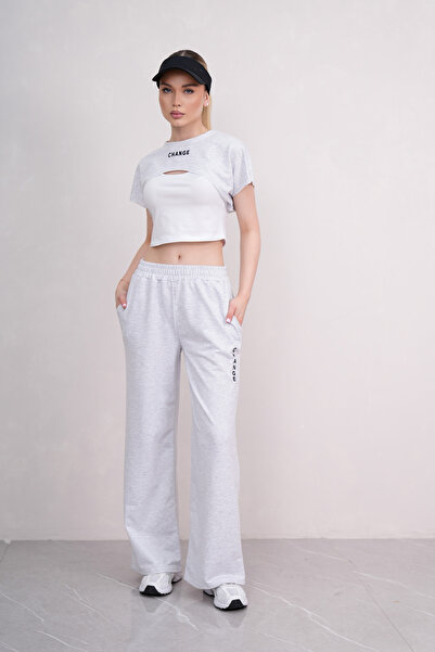 PONÇİK Γυναικείο Σετ Φόρμας Crop 3 τεμαχίων Sport Comfort 25074