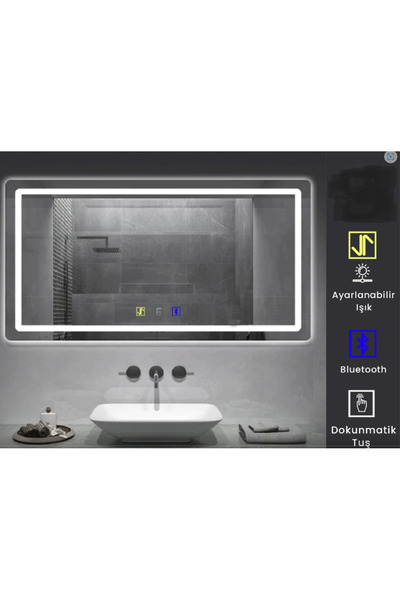 Erciyes home BLUETOOTH' LU DOKUNMATİK LEDLİ AYNA 80*60 CM