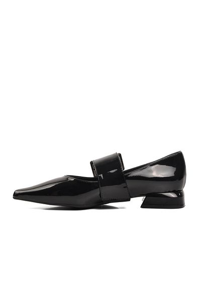 Aspor Black Patent Leather Women's Evening Dress Shoes