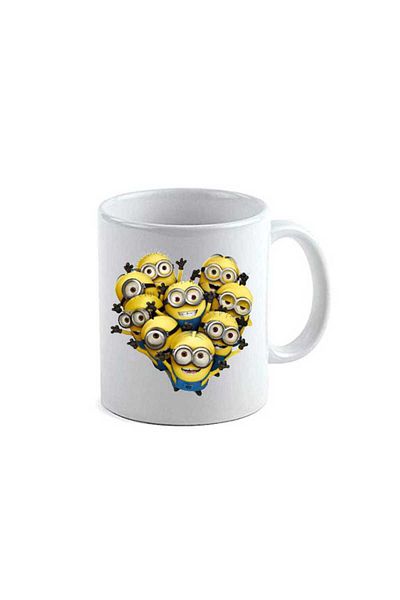OEM Cană albă personalizată Minion Heart, INOVATIX®. 330 ml