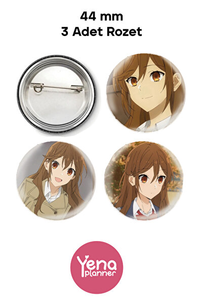 Yenaplanner حلية حقيبة Horimiya / مجموعة شارة / سلسلة مفاتيح فتاحة