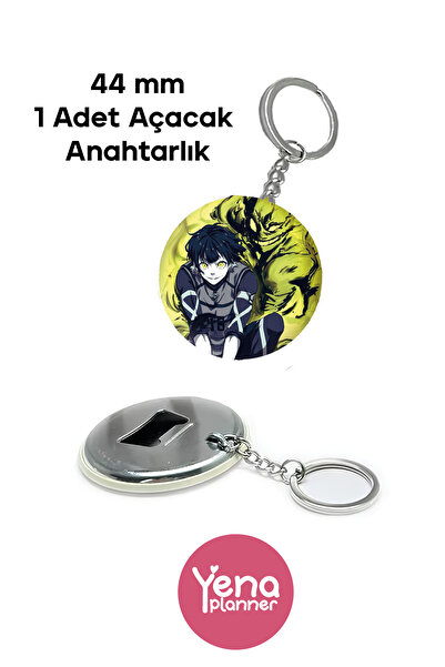 Yenaplanner حلية حقيبة القفل الأزرق / مجموعة الشارة / سلسلة مفاتيح فتاحة