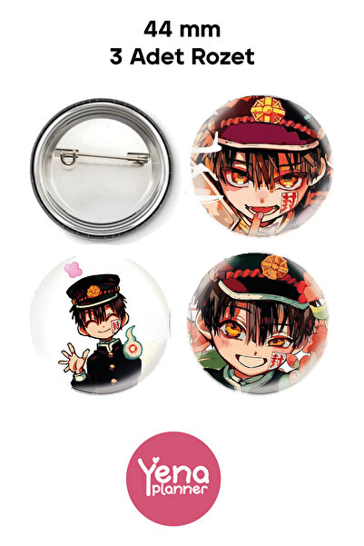 Yenaplanner زخرفة حقيبة Hanako-kun المرتبطة بالمرحاض / مجموعة شارة / سلسلة مف...