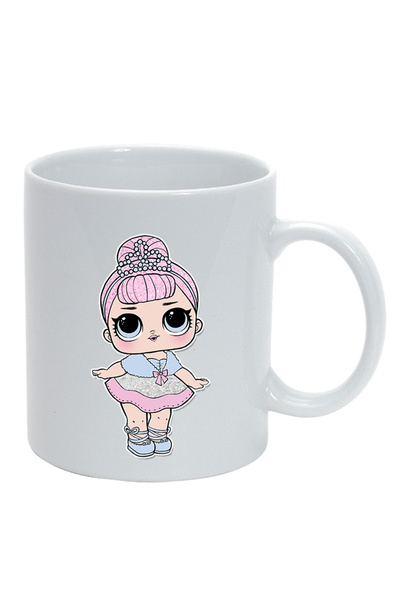 OEM Cană albă personalizată LOL, 127, INOVATIX®. 330ml