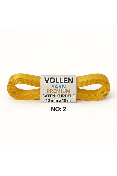 vollen yarn No:2 10 mm 10 Mt Satin Ribbon