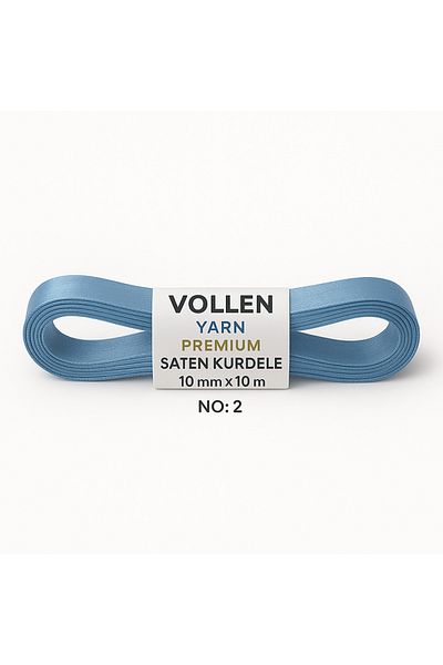 vollen yarn Νο:2 Σατέν Κορδέλα 10 mm 10 mt