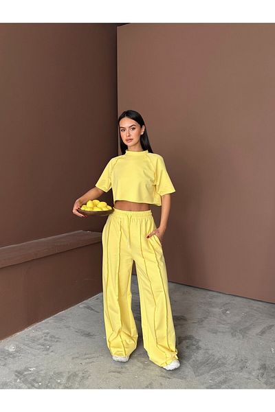 mydukkan.co Σετ Crop Λεπτομέρειας Αντίστροφης Ραφής